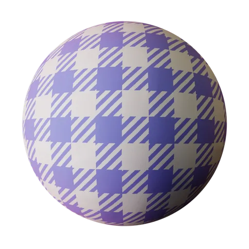 Procedural Blue Picnic Fabric