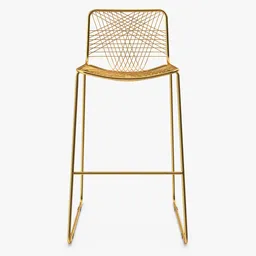 Golden Wire Chair
