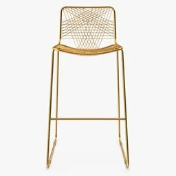 Golden Wire Chair