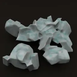 Stylized rock cluster