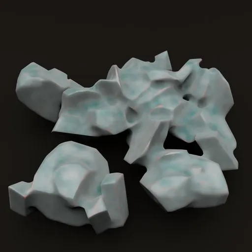 Stylized rock cluster
