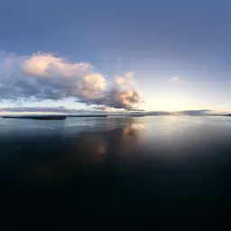 Aerial Sunrise Ocean Landscape