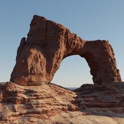 Desert Sandstone Arch Rock