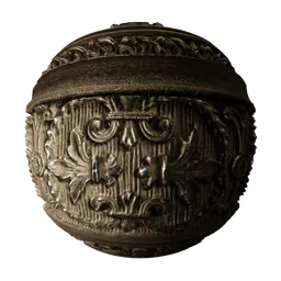 Gilded Silver Carving