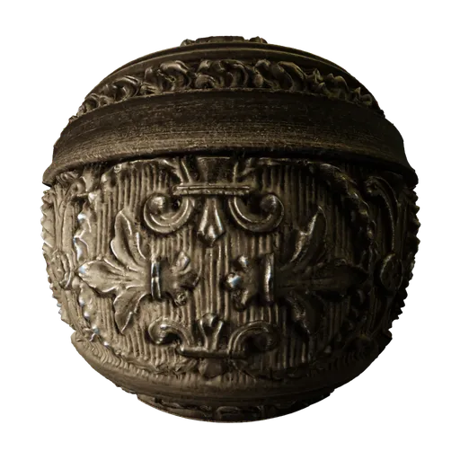 Gilded Silver Carving
