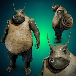 Tubby Thudd character-Rigged-Game Ready
