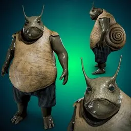 Tubby Thudd character-Rigged-Game Ready