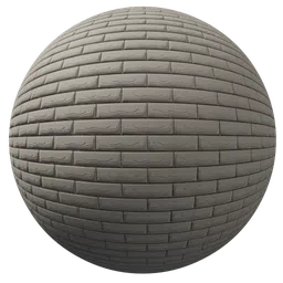 High-quality seamless PBR texture of white brick material for realistic 3D rendering in Blender and other software.