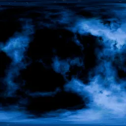 Blue Nebula in Space