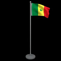 Animated Flag of Senegal