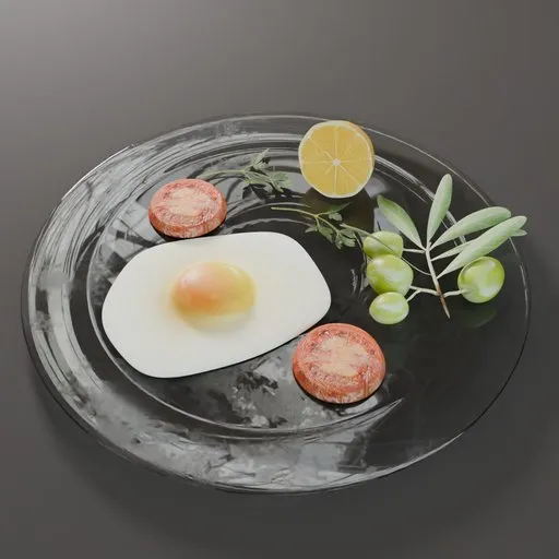 Luxury Food Breakfast Plate