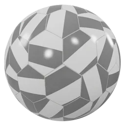 High-resolution PBR gray and white honeycomb tile texture for 3D modeling in Blender.