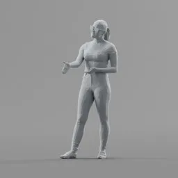 Lowpoly Female Greets