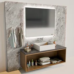 Bathroom Sink Mirror Unit Furniture