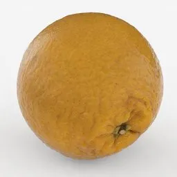 Orange fruit realistic juicy food