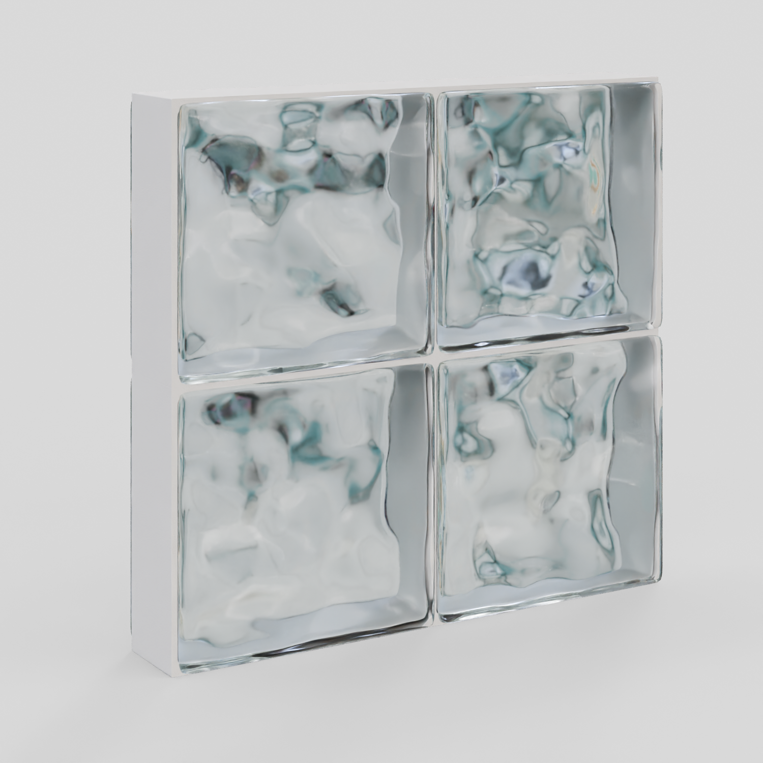 Glass bricks array system | FREE Windows models | BlenderKit
