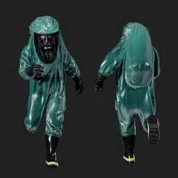Hazmat Specialist Running Dark Green