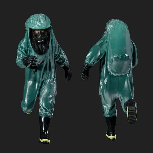 Hazmat Specialist Running Dark Green