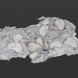 Photoscanned Lump of Concrete 02