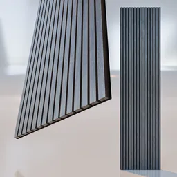 Acoustic Slat Wall Panels Modern Grey