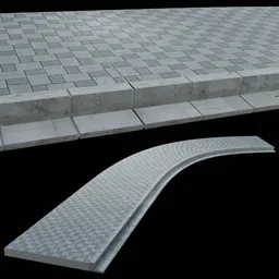 Realistic shapeable Street Floor
