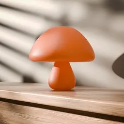 Orange Mushroom Table Lamp