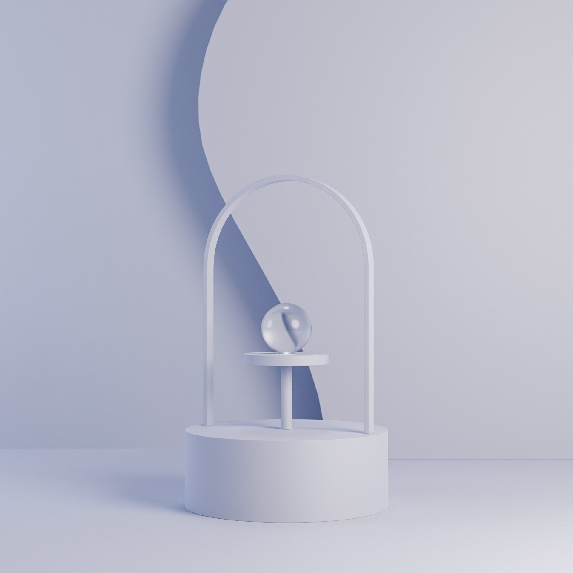 Minimalist geometric scene | Product visualization scenes | BlenderKit