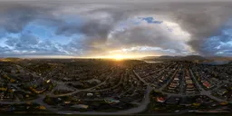 Dramatic Sunset Cityscape