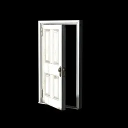 White Door Old Retro