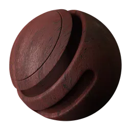 High-quality Red Wood procedural PBR texture for 3D rendering in Blender, suitable for a wide range of applications.