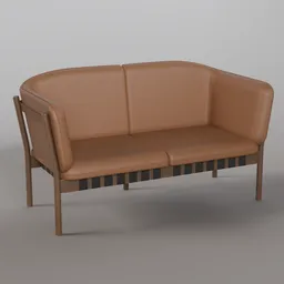 Dowel Two-seater sofa B114