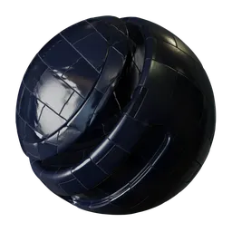 Dark Blue Glossy Tiles