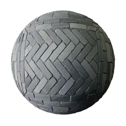 High-resolution 2K patterned paving texture for realistic Blender 3D projects and PBR workflows.