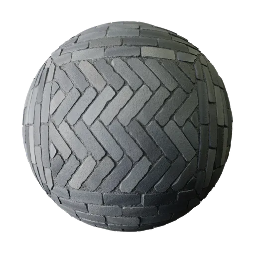 High-resolution 2K patterned paving texture for realistic Blender 3D projects and PBR workflows.