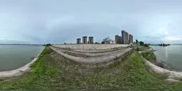 Riverside Cloud Ship Grass