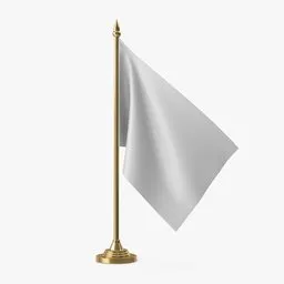 Table Flag White