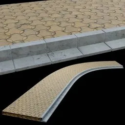 Realistic shapeable Street Floor