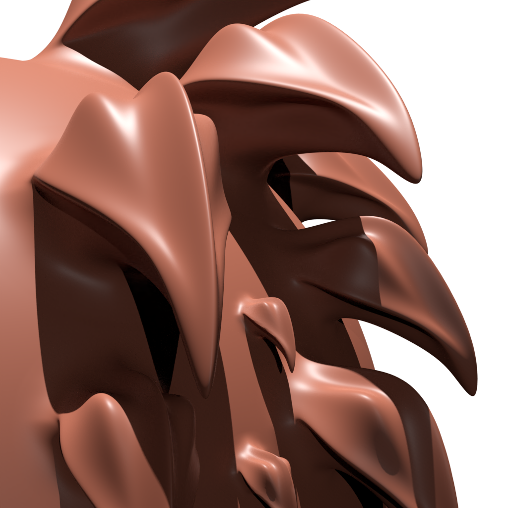 Dragon Spindle Brush 3D animal brushes BlenderKit