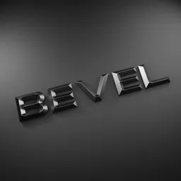 3D Bevel Typography