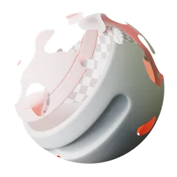 Glowing paper liquid effect