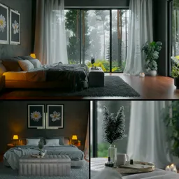 Bedroom in Forest