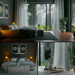 Bedroom in Forest
