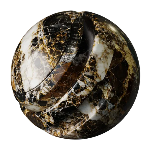 Black Mocha Gold Breccia