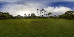 Cloudy Sunset City Park