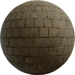 Highly detailed Square Cobblestone PBR material for 3D rendering in Blender, created by Sơn Nguyễn.