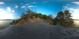 Open Lakeside Platform HDRI