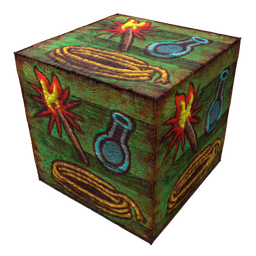 "Medieval Box Asset with PBR Seamless Tile texture - a high-quality 3D model for Blender 3D. Perfect for medieval-themed video games or historical visual projects. Customizable with advanced group configuration and unique shader node."