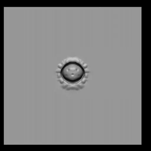 3D sculpting brush effect for aquatic creature detailing, compatible with Blender, for breath hole ball structures.