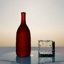 Water droplets on surface