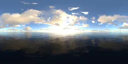 Sunset red cloud bluesky 16k